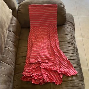 Strapless summer dress